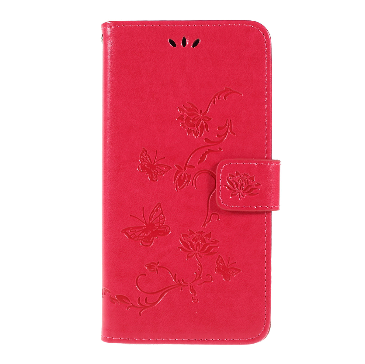 Imprint Butterfly Flower PU Leather Flip Stand Phone Case for Samsung Galaxy A10