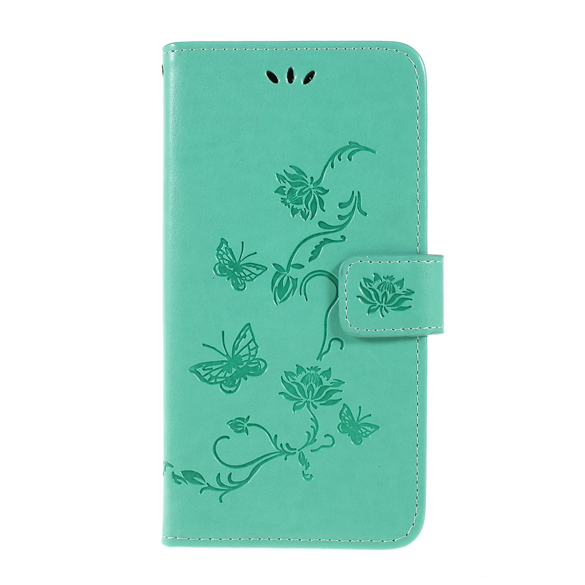 Imprint Butterfly Flower PU Leather Flip Stand Phone Case for Samsung Galaxy A10