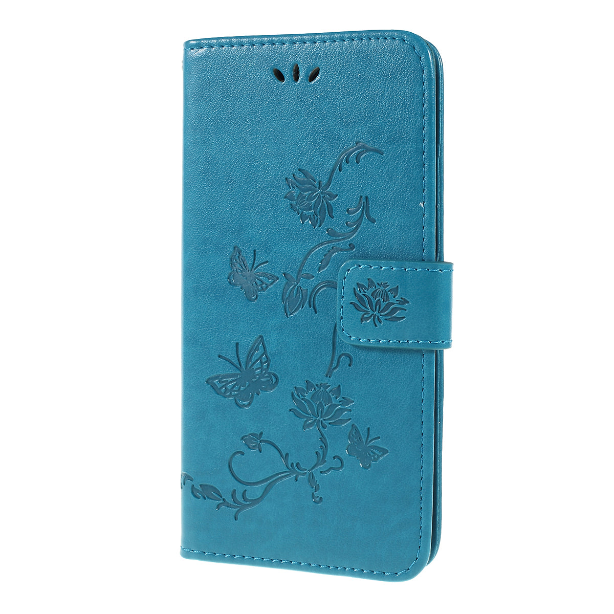 Imprint Butterfly Flower PU Leather Flip Stand Phone Case for Samsung Galaxy A10