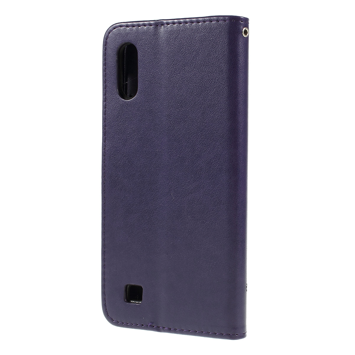 Imprint Butterfly Flower PU Leather Flip Stand Phone Case for Samsung Galaxy A10