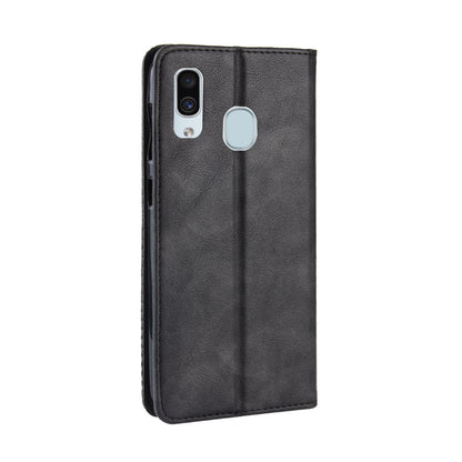 Auto-absorbed Vintage Leather Wallet Case Cover for Samsung Galaxy A40