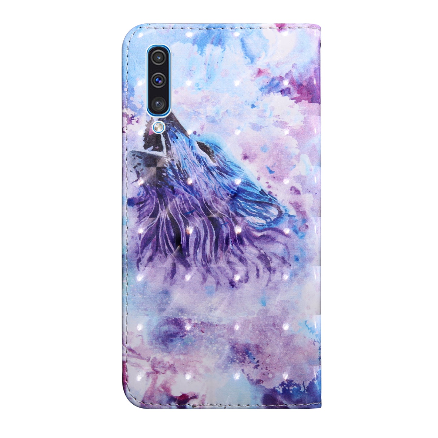 Pattern Printing Light Spot Decor Wallet Stand Leather Case for Samsung Galaxy A50 / A50s / A30s