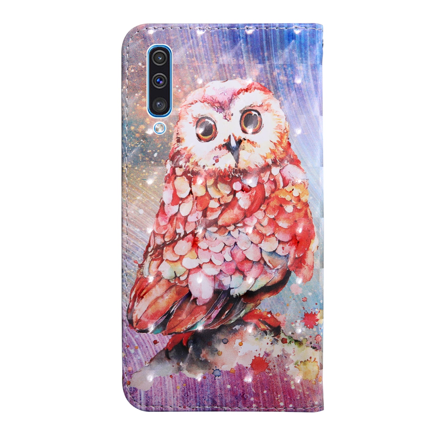 Pattern Printing Light Spot Decor Wallet Stand Leather Case for Samsung Galaxy A50 / A50s / A30s