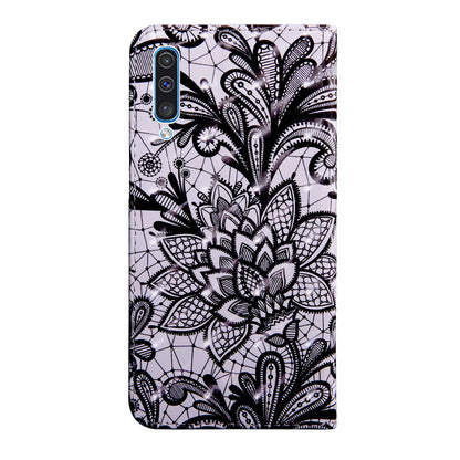 Pattern Printing Light Spot Decor Wallet Stand Leather Case for Samsung Galaxy A50 / A50s / A30s
