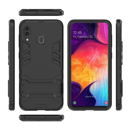 Cool Guard PC TPU Hybrid Back Casing with Kickstand for Samsung Galaxy A30/A20