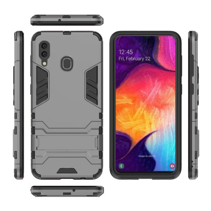 Cool Guard PC TPU Hybrid Back Casing with Kickstand for Samsung Galaxy A30/A20