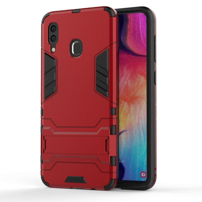 Cool Guard PC TPU Hybrid Back Casing with Kickstand for Samsung Galaxy A30/A20