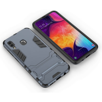 Cool Guard PC TPU Hybrid Back Casing with Kickstand for Samsung Galaxy A30/A20