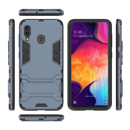 Cool Guard PC TPU Hybrid Back Casing with Kickstand for Samsung Galaxy A30/A20