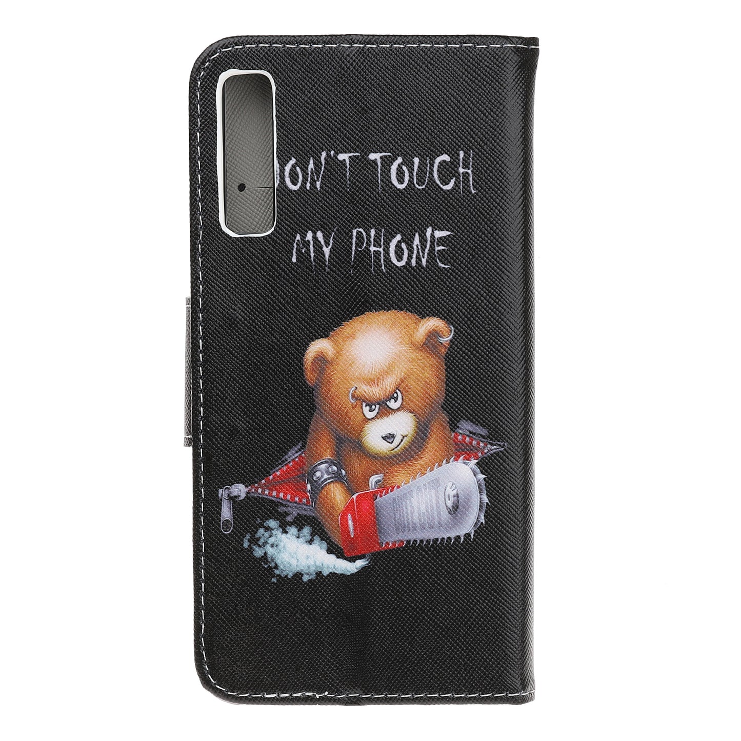 Pattern Printing Cross Texture Leather Wallet Case for Samsung Galaxy A70
