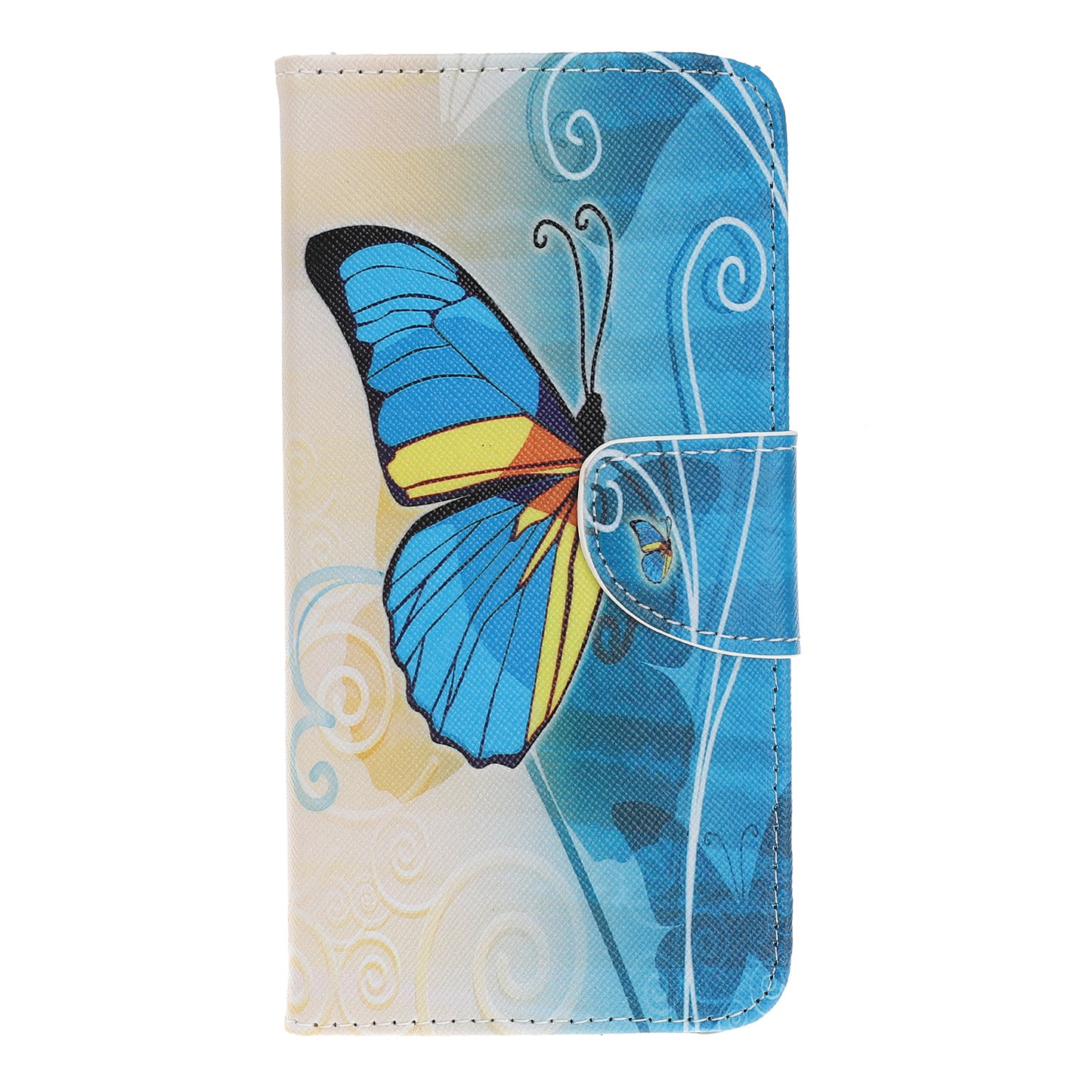 Pattern Printing Cross Texture Leather Wallet Case for Samsung Galaxy A70