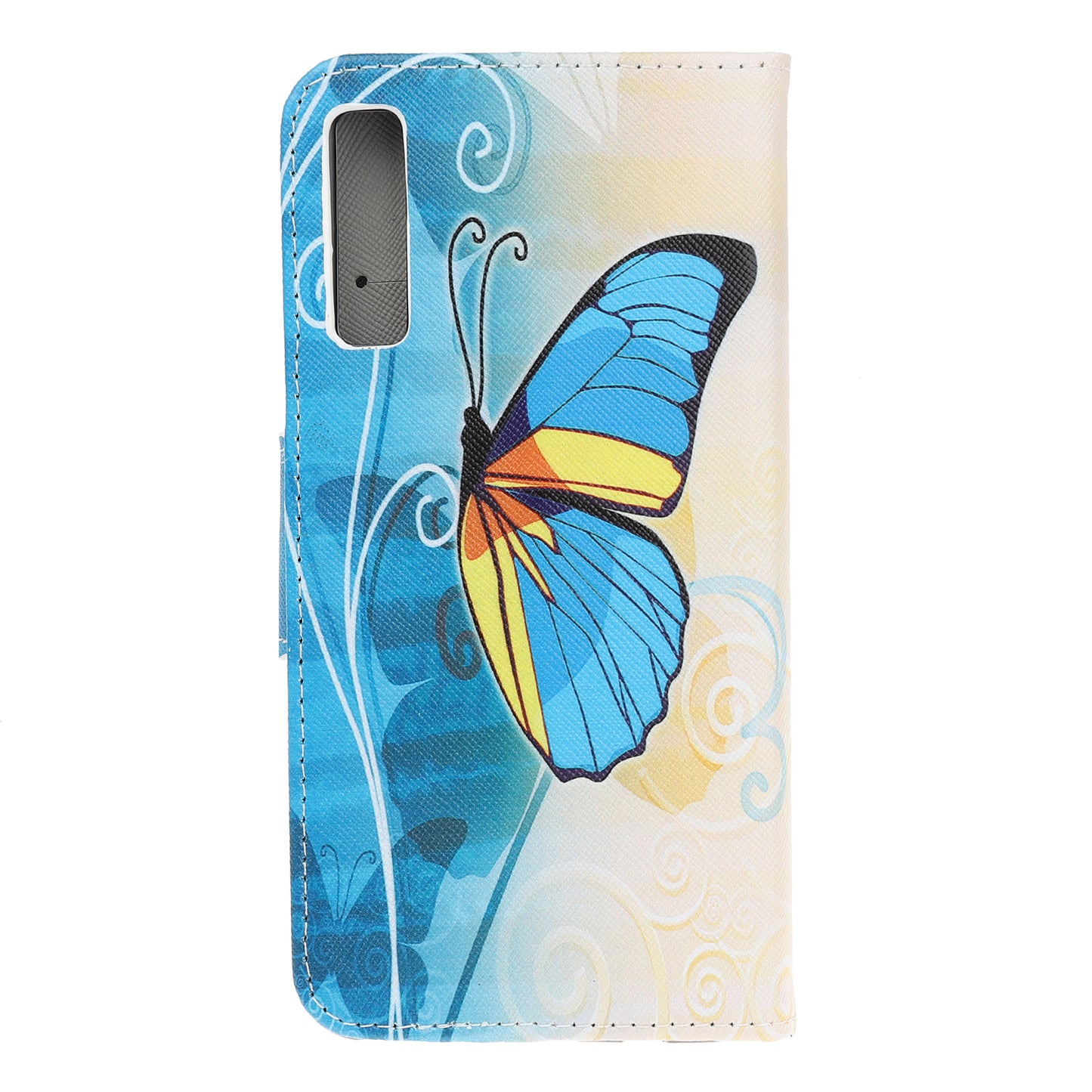 Pattern Printing Cross Texture Leather Wallet Case for Samsung Galaxy A70