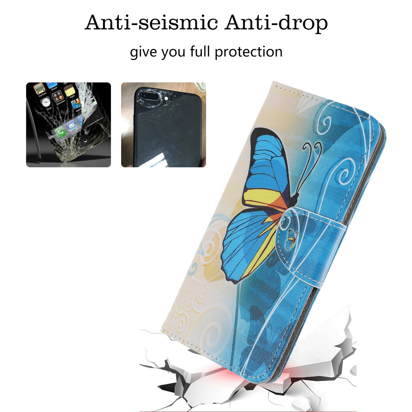 Pattern Printing Cross Texture Leather Wallet Case for Samsung Galaxy A70