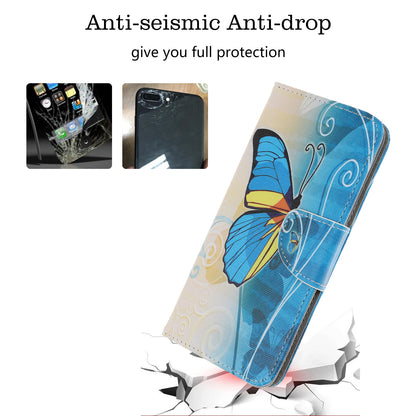 Pattern Printing Cross Texture Leather Wallet Case for Samsung Galaxy A70