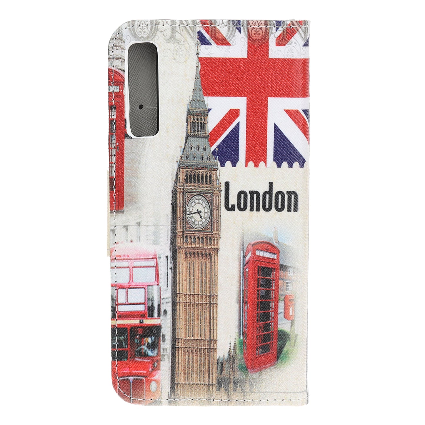 Pattern Printing Cross Texture Leather Wallet Case for Samsung Galaxy A70