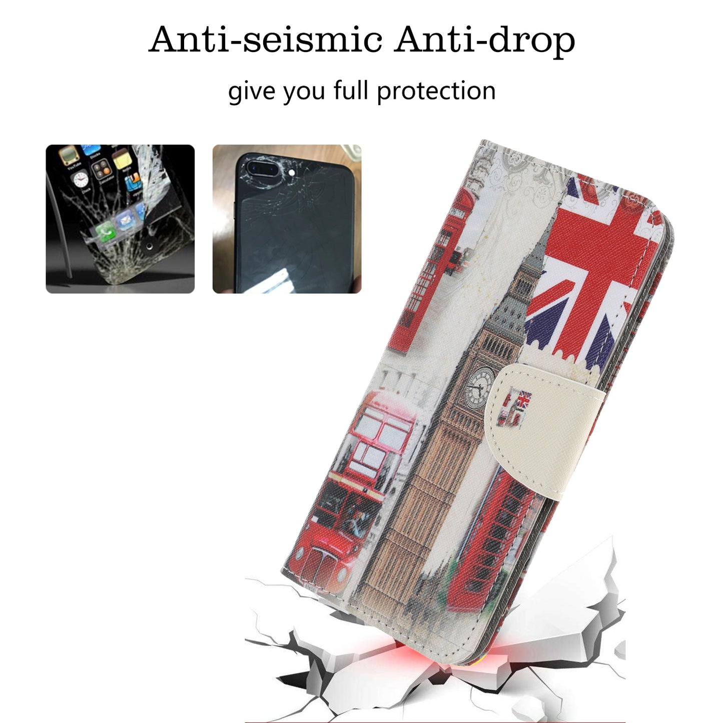 Pattern Printing Cross Texture Leather Wallet Case for Samsung Galaxy A70