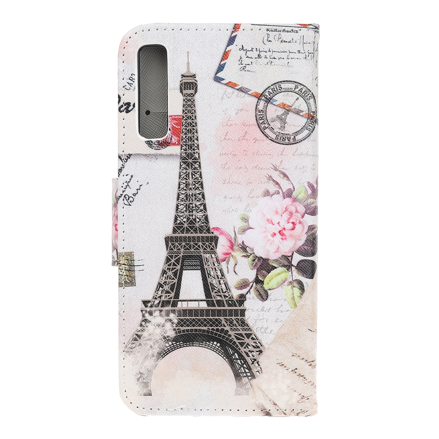 Pattern Printing Cross Texture Leather Wallet Case for Samsung Galaxy A70