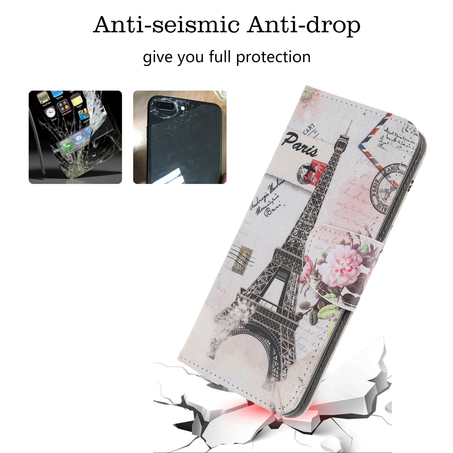 Pattern Printing Cross Texture Leather Wallet Case for Samsung Galaxy A70