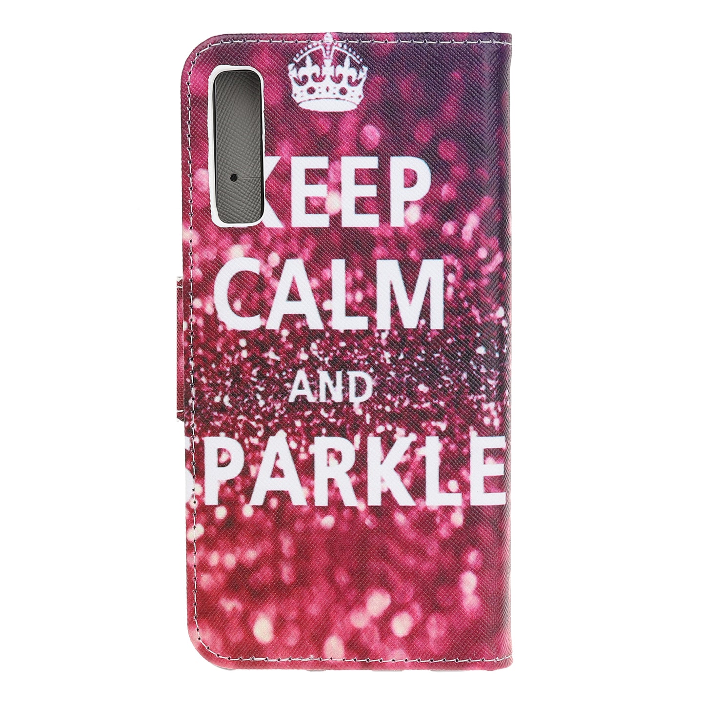 Pattern Printing Cross Texture Leather Wallet Case for Samsung Galaxy A70