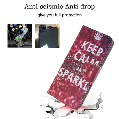 Pattern Printing Cross Texture Leather Wallet Case for Samsung Galaxy A70