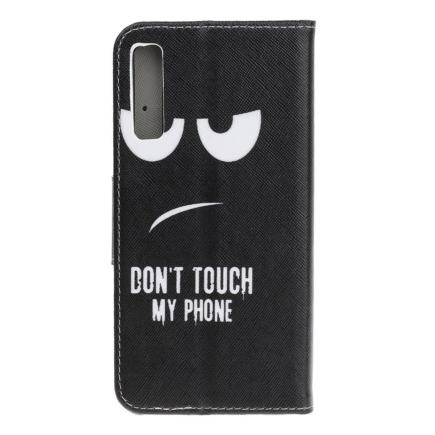 Pattern Printing Cross Texture Leather Wallet Case for Samsung Galaxy A70
