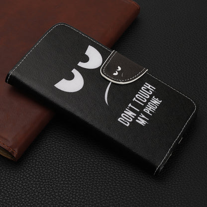 Pattern Printing Cross Texture Leather Wallet Case for Samsung Galaxy A70