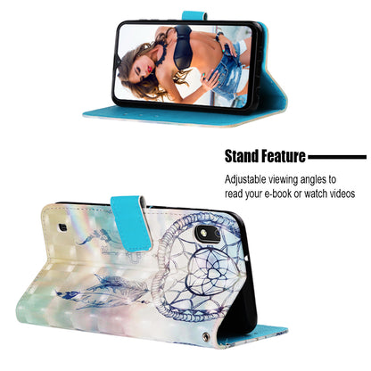 Pattern Printing Leather Wallet Stand Case for Samsung Galaxy A10