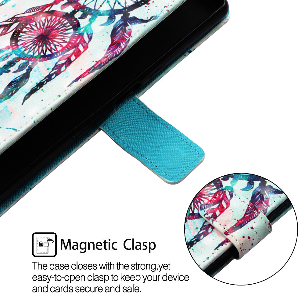 Pattern Printing Leather Wallet Stand Case for Samsung Galaxy A10