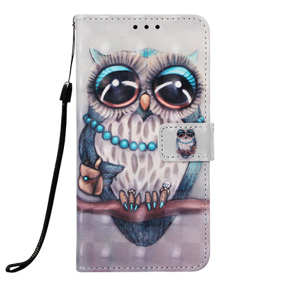 Pattern Printing Leather Wallet Stand Case for Samsung Galaxy A10