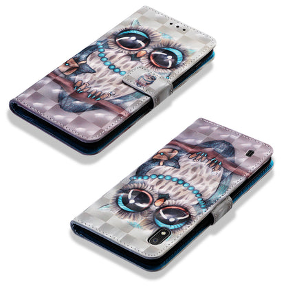 Pattern Printing Leather Wallet Stand Case for Samsung Galaxy A10
