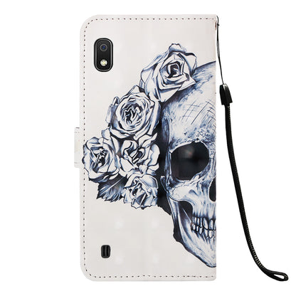 Pattern Printing Leather Wallet Stand Case for Samsung Galaxy A10
