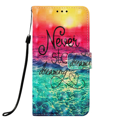 Pattern Printing Leather Wallet Stand Case for Samsung Galaxy A10