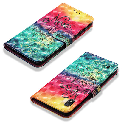 Pattern Printing Leather Wallet Stand Case for Samsung Galaxy A10