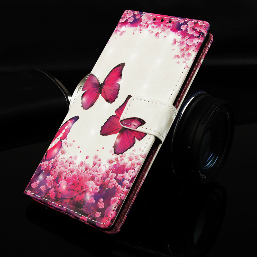 Pattern Printing Leather Wallet Stand Case for Samsung Galaxy A10