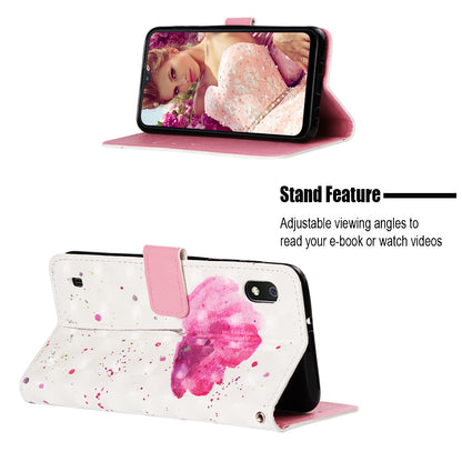 Pattern Printing Leather Wallet Stand Case for Samsung Galaxy A10