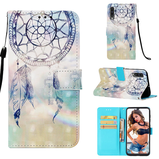 Pattern Printing Leather Wallet Case for Samsung Galaxy A50 / A50s / A30s