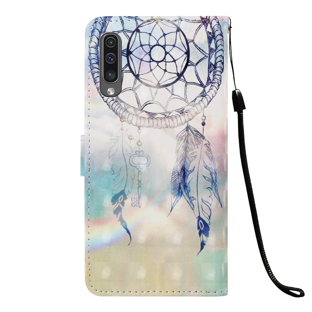 Pattern Printing Leather Wallet Case for Samsung Galaxy A50 / A50s / A30s