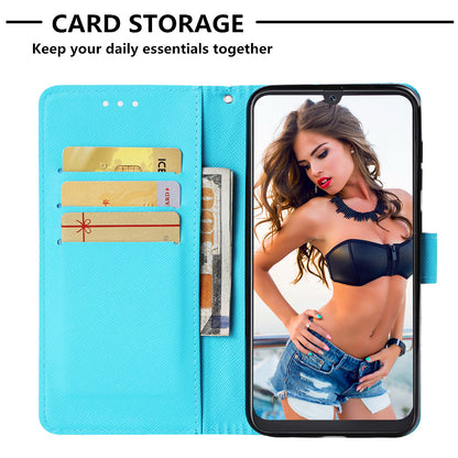 Pattern Printing Leather Wallet Case for Samsung Galaxy A50 / A50s / A30s