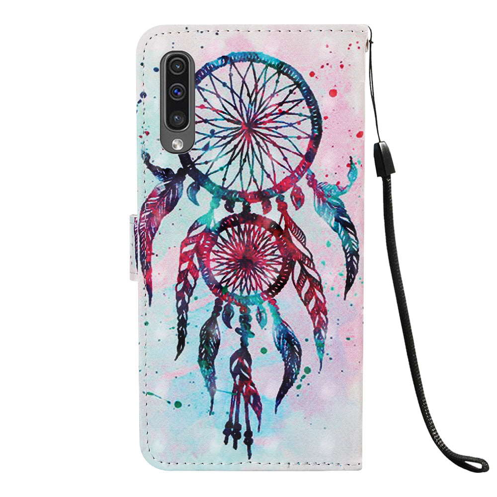 Pattern Printing Leather Wallet Case for Samsung Galaxy A50 / A50s / A30s