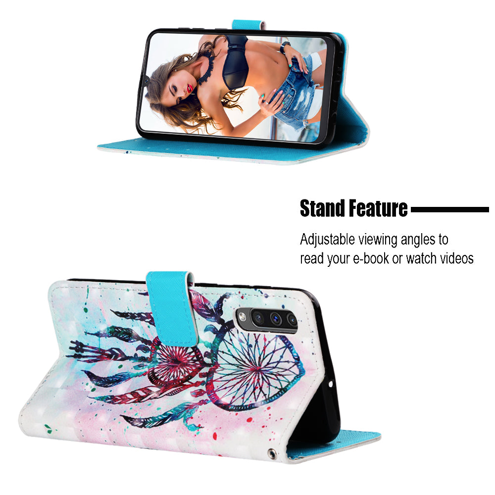 Pattern Printing Leather Wallet Case for Samsung Galaxy A50 / A50s / A30s