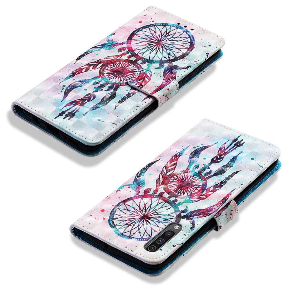 Pattern Printing Leather Wallet Case for Samsung Galaxy A50 / A50s / A30s