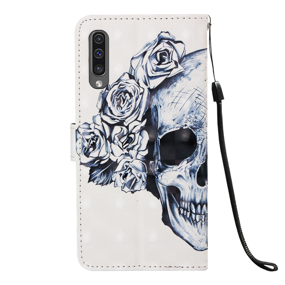 Pattern Printing Leather Wallet Case for Samsung Galaxy A50 / A50s / A30s
