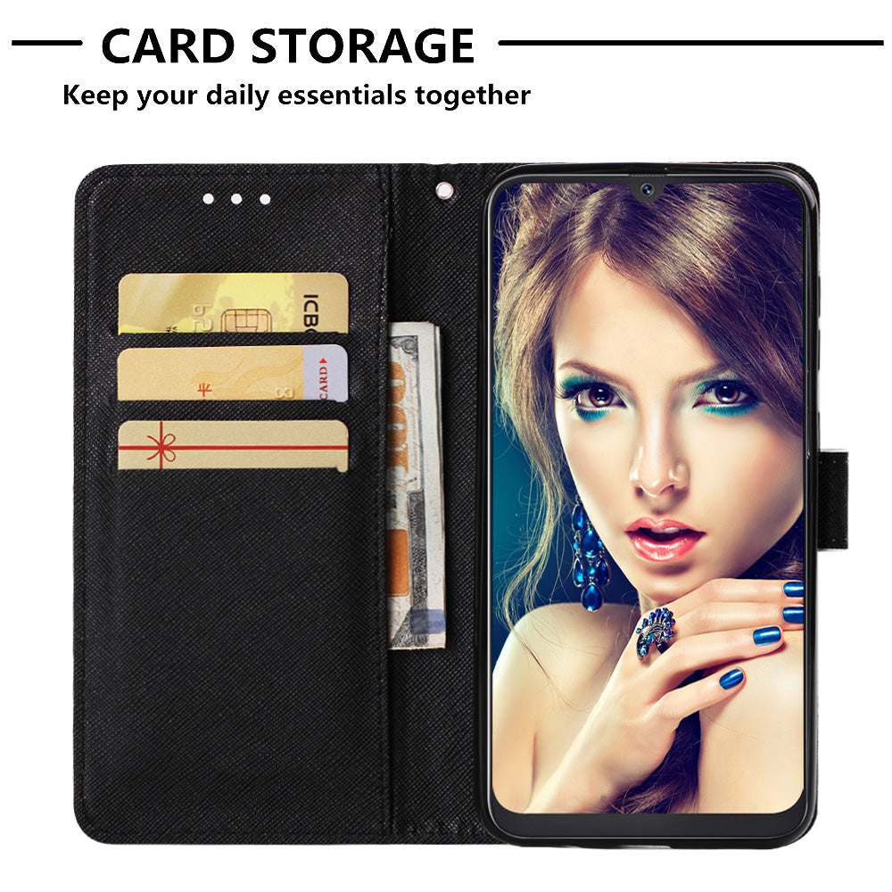 Pattern Printing Leather Wallet Case for Samsung Galaxy A50 / A50s / A30s
