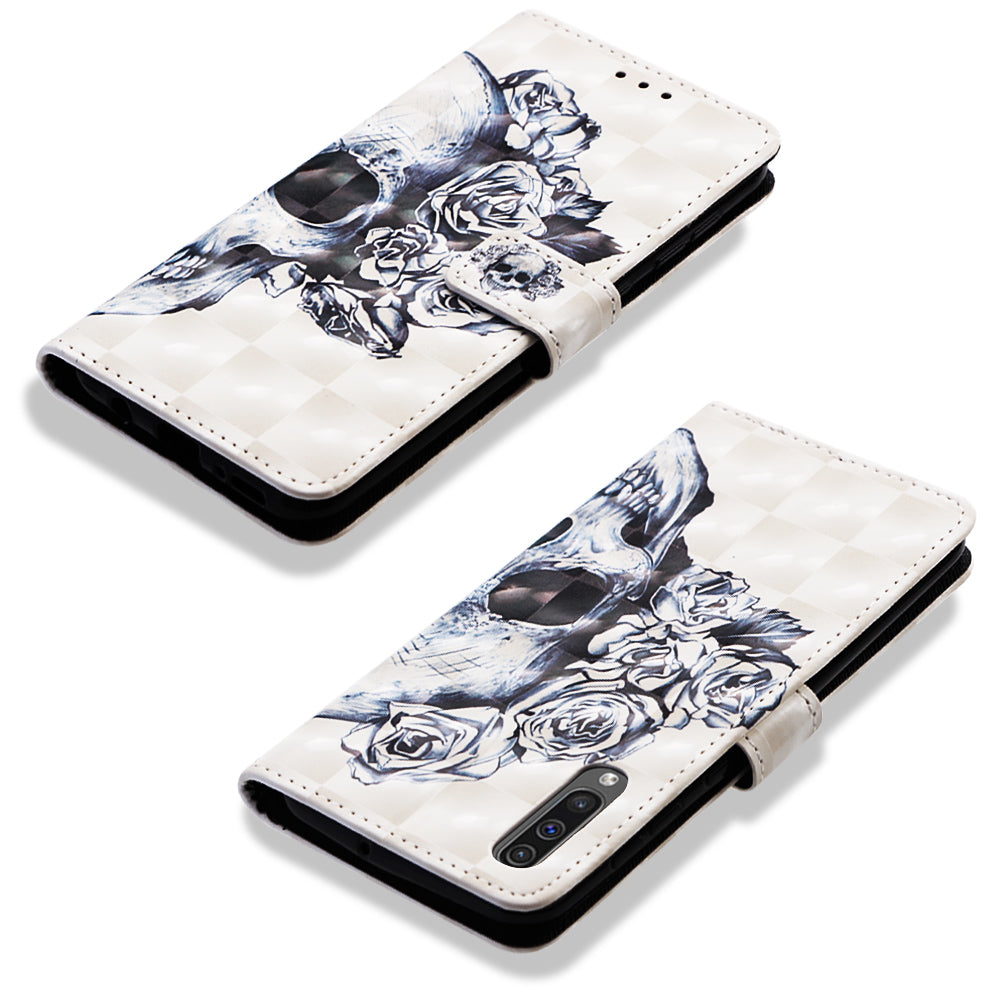 Pattern Printing Leather Wallet Case for Samsung Galaxy A50 / A50s / A30s