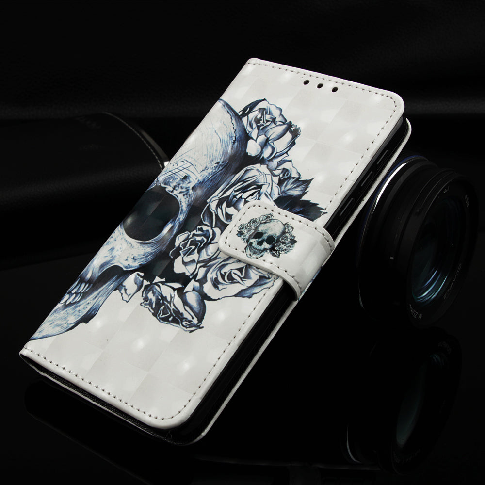 Pattern Printing Leather Wallet Case for Samsung Galaxy A50 / A50s / A30s