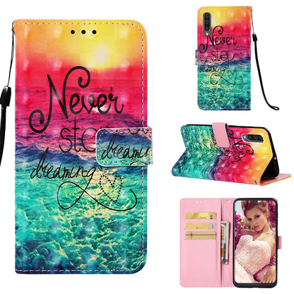 Pattern Printing Leather Wallet Case for Samsung Galaxy A50 / A50s / A30s