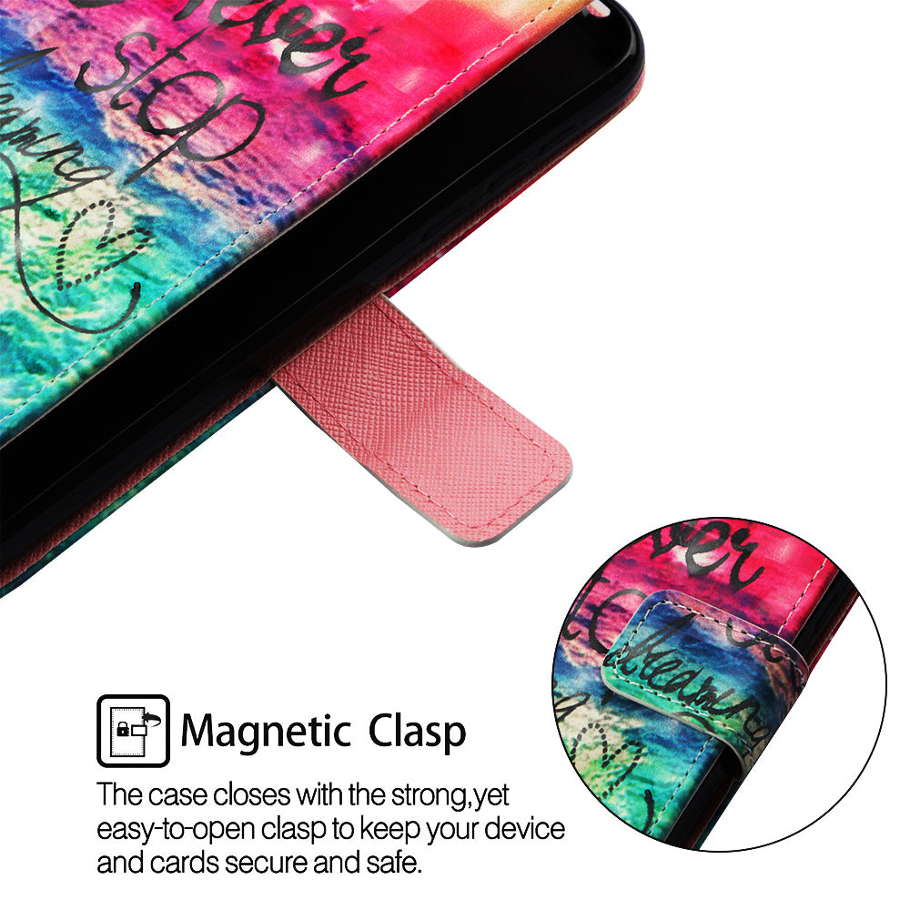 Pattern Printing Leather Wallet Case for Samsung Galaxy A50 / A50s / A30s