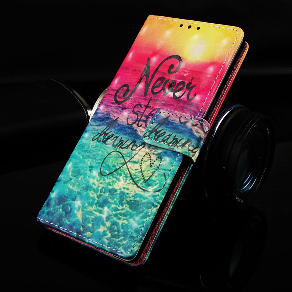 Pattern Printing Leather Wallet Case for Samsung Galaxy A50 / A50s / A30s