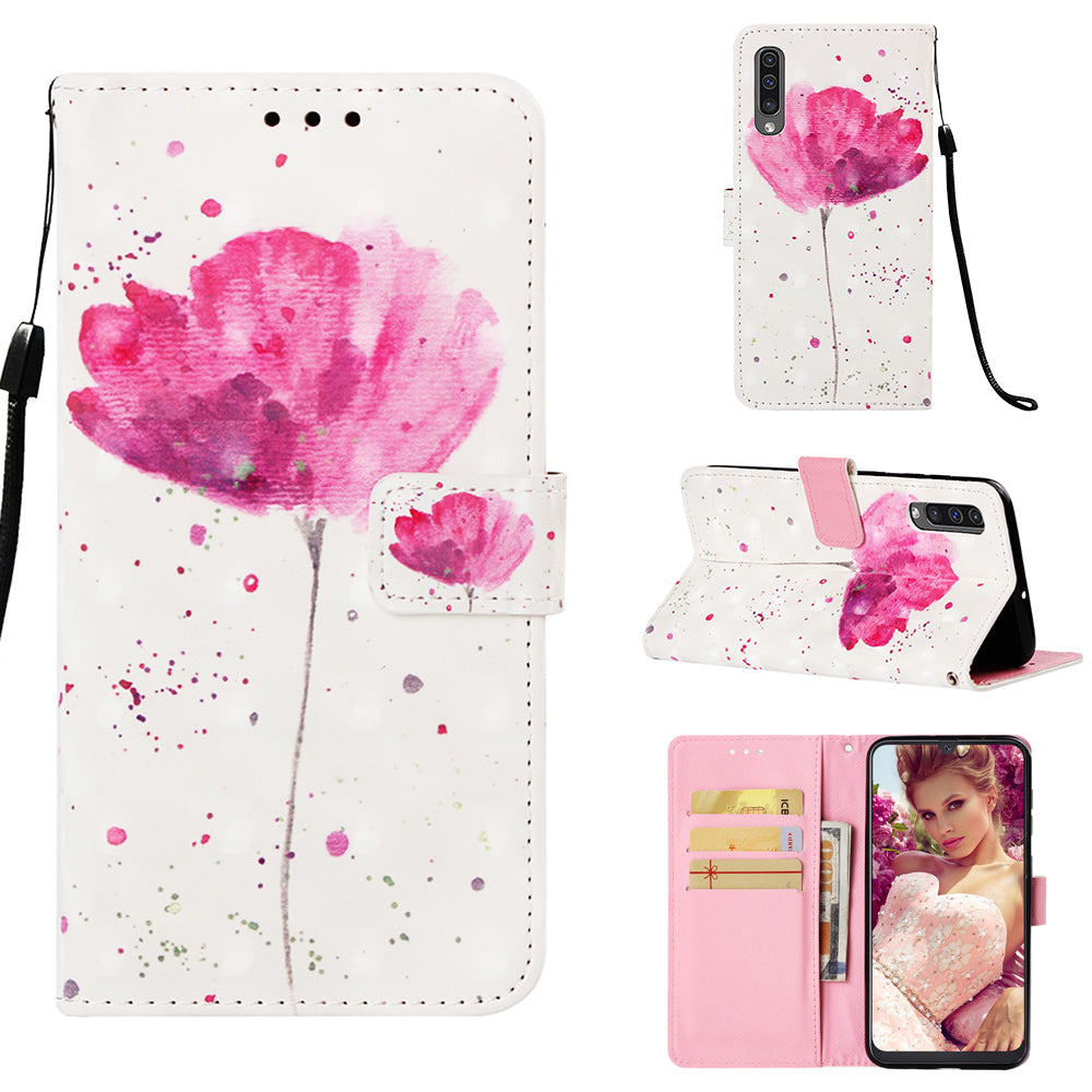 Pattern Printing Leather Wallet Case for Samsung Galaxy A50 / A50s / A30s
