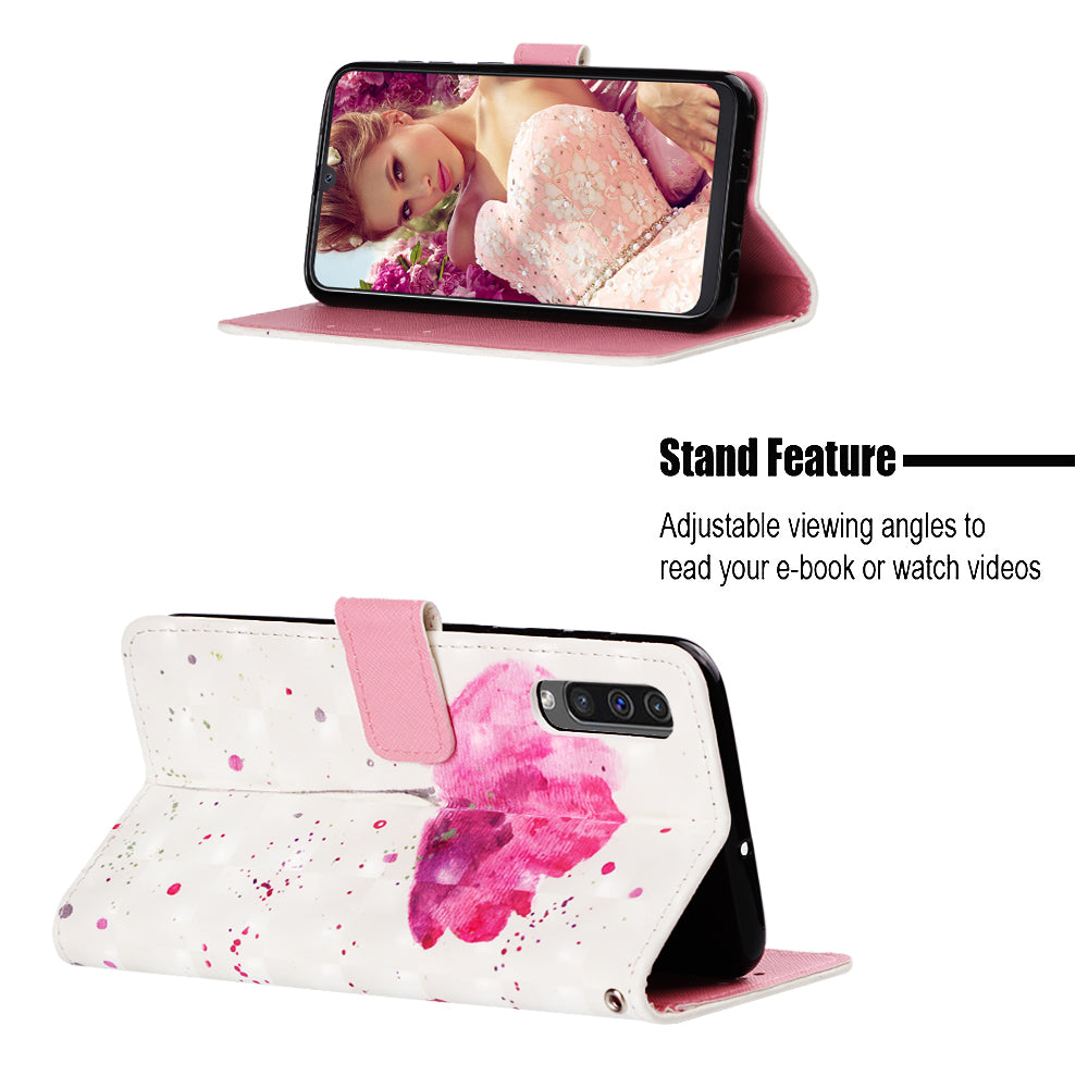 Pattern Printing Leather Wallet Case for Samsung Galaxy A50 / A50s / A30s